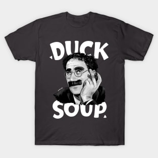 Groucho Marx - Duck Soup Illustration with Title T-Shirt